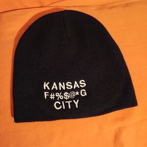 Kansas City Black Beanie